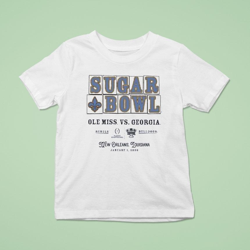 Ole Miss Vs Georgia 2026 Allstate Sugar Bowl Shirt