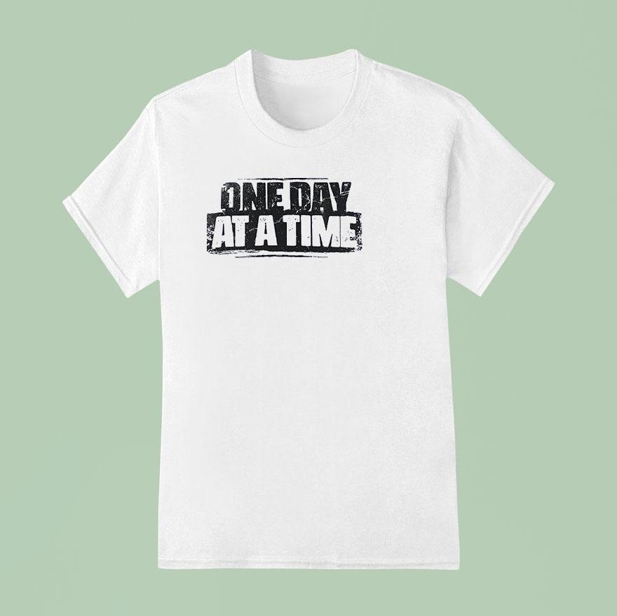 One Day At A Time Remember Fear Is An Obstacle Failure Is A Detour Shirt