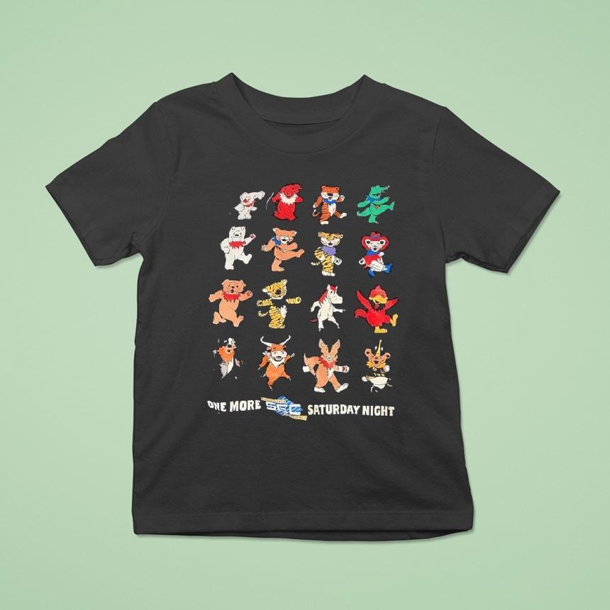 One More Sec Football Saturday Night Mascots Shirt