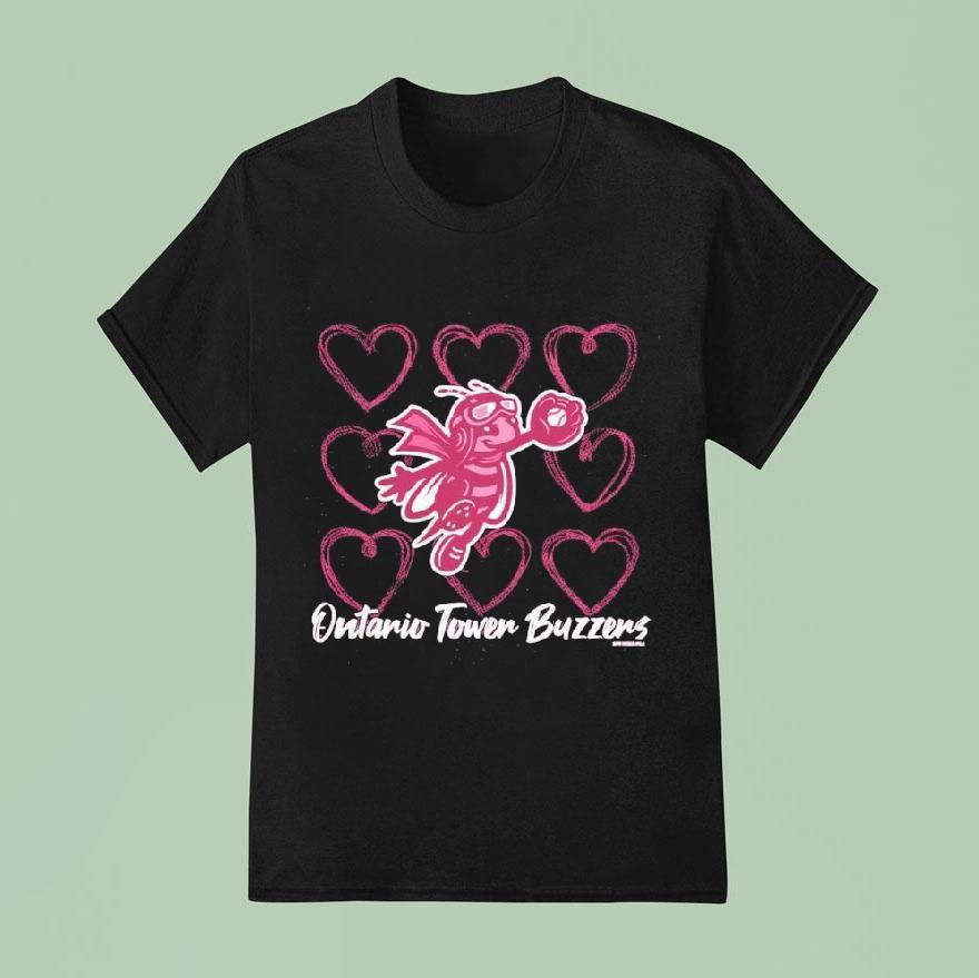 Ontario Tower Buzzers Bee Heart Shirt