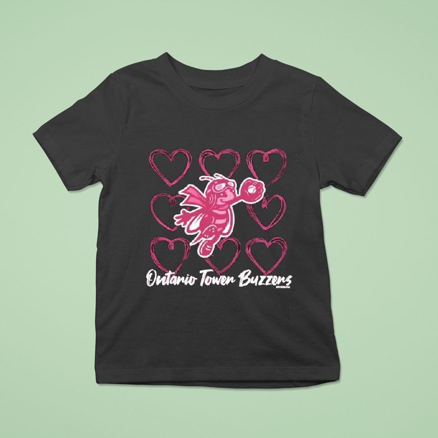 Ontario Tower Buzzers Bee Heart Shirt