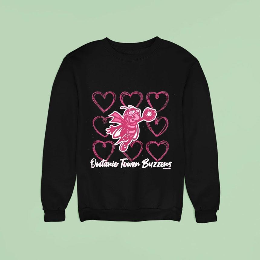 Ontario Tower Buzzers Bee Heart Shirt Ontario Tower Buzzers Bee Heart Shirt