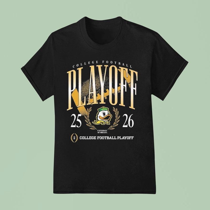 Oregon Ducks 2025-2026 College Football Playoff Mascot Shirt