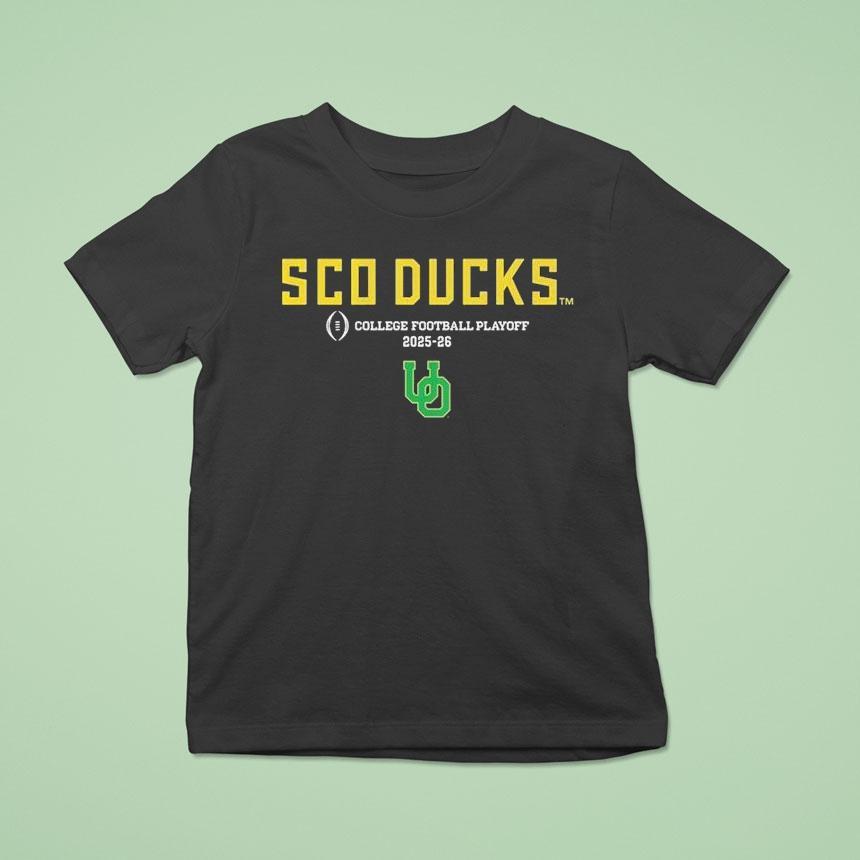 Oregon Ducks 2025-26 Cfb Playoff Sco Ducks College Football Playoff Shirt