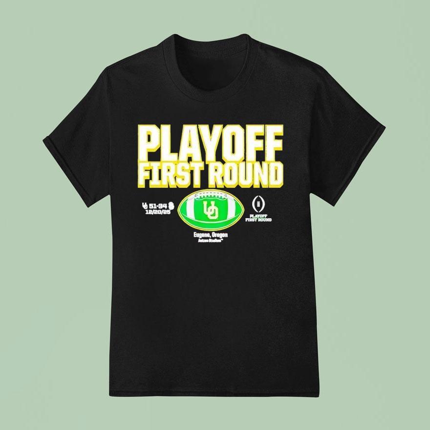 Oregon Ducks 2025 Cfp First Round Winner Shirt