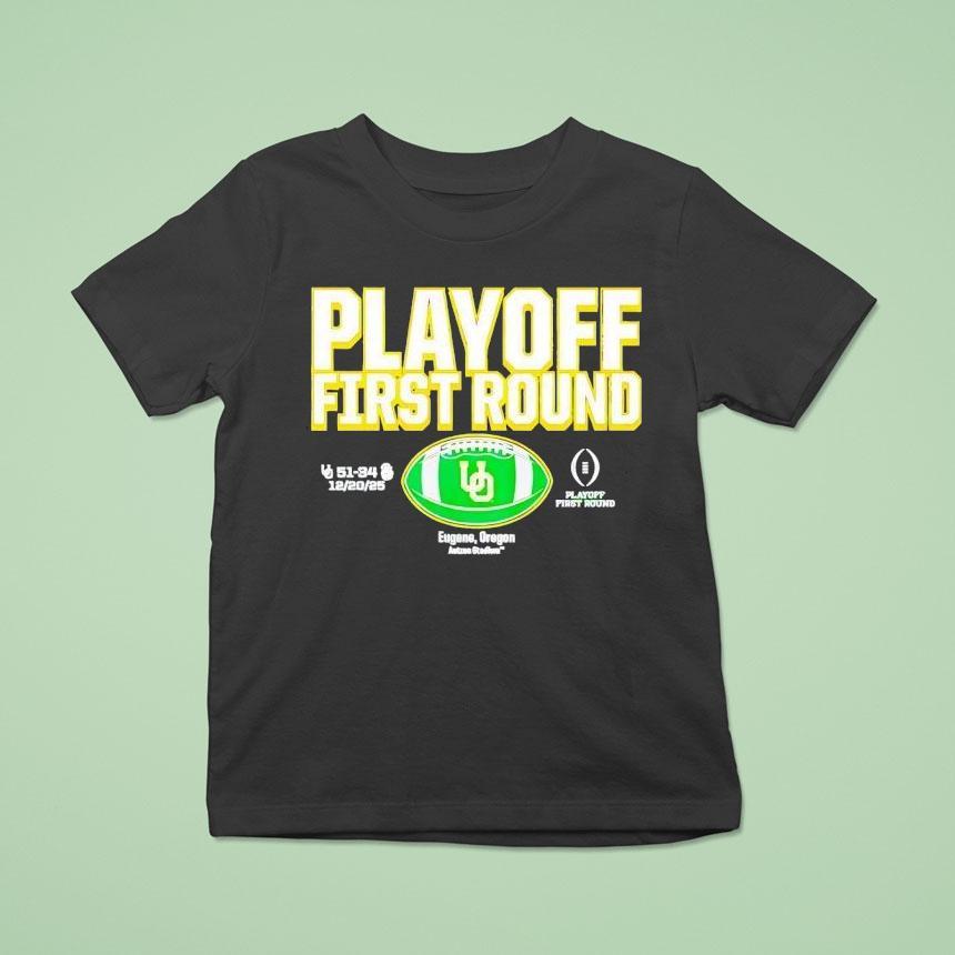Oregon Ducks 2025 Cfp First Round Winner Shirt