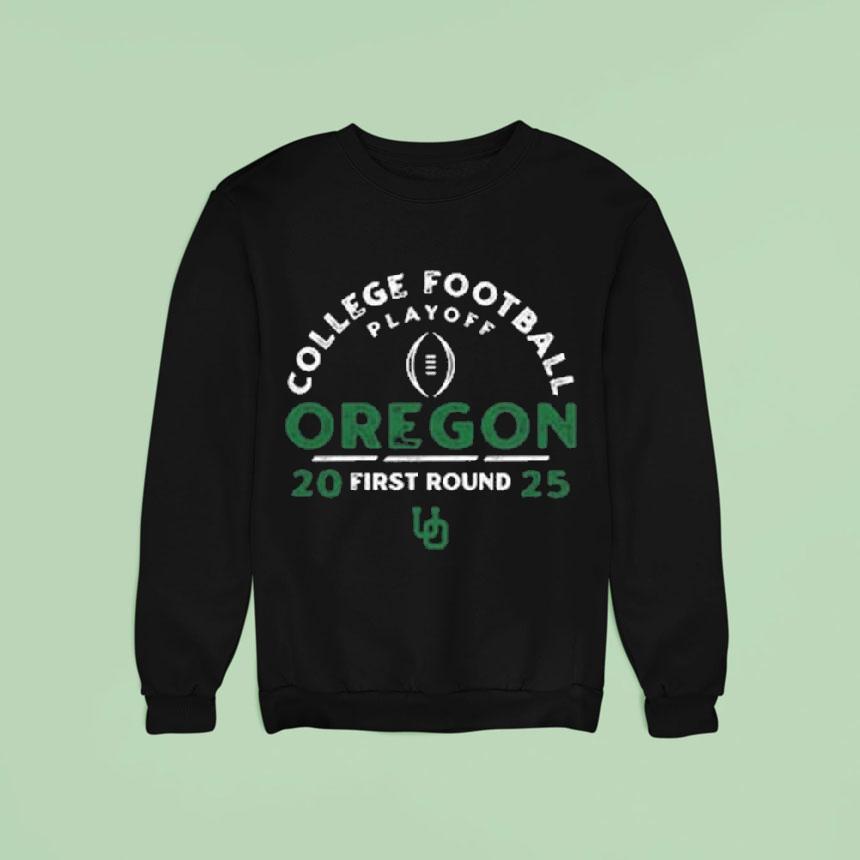 Oregon Ducks College Football Playoff 2025 First Round Shirt Oregon Ducks College Football Playoff 2025 First Round Shirt