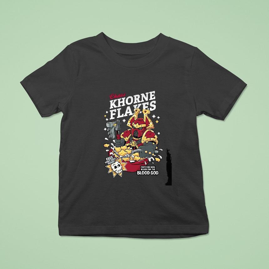Original Chaos Khorne Flakes Fortified With Blood For The Blood God Shirt