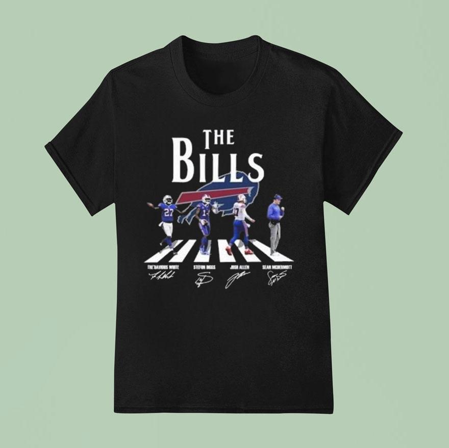 Original The Buffalo Bills Thank You For The Memories Abbey Road Signatures Shirt