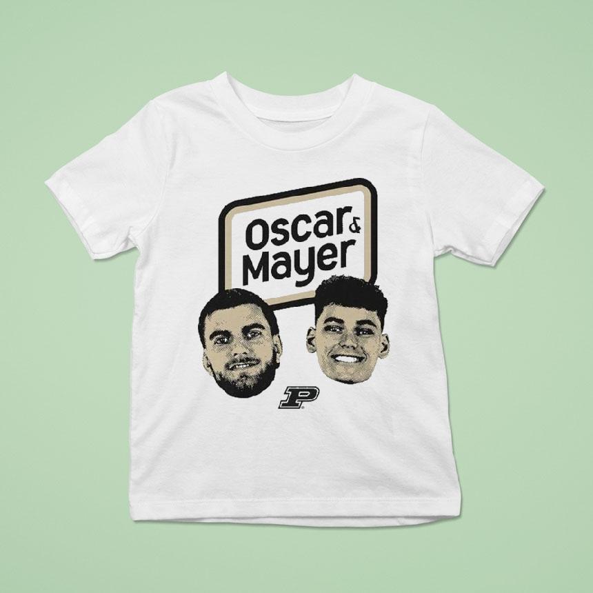 Oscar Cluff And Omer Mayer Purdue Boilermakers Heads Faces Shirt
