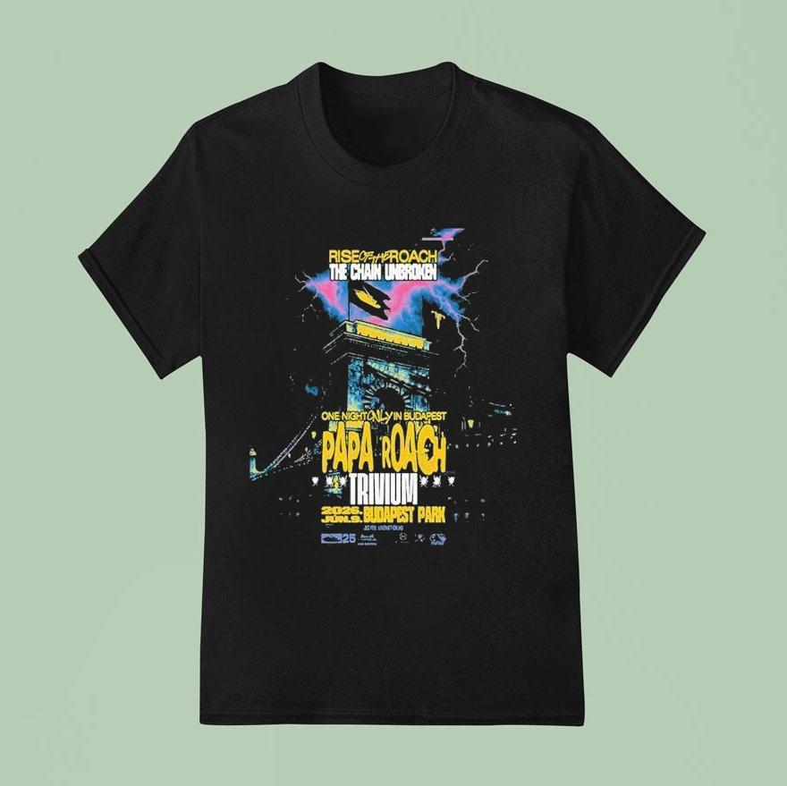 Papa Roach One Night Only In Budapest At Budapest Park On June 9th 2026 Shirt