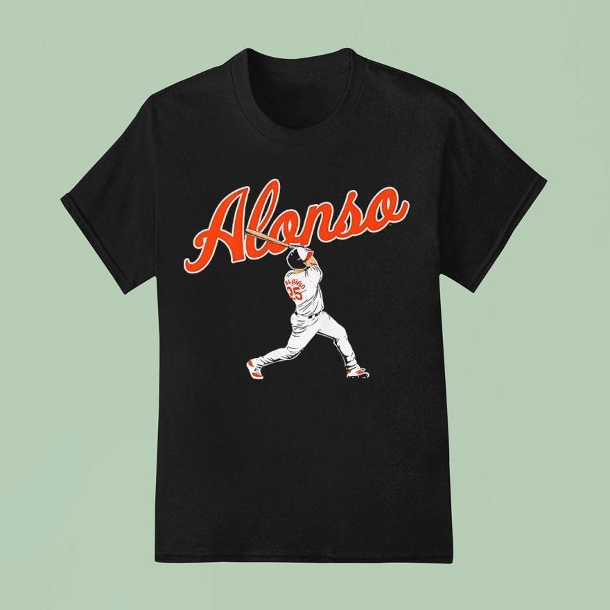 Pete Alonso Baltimore Slugger Swing Shirt