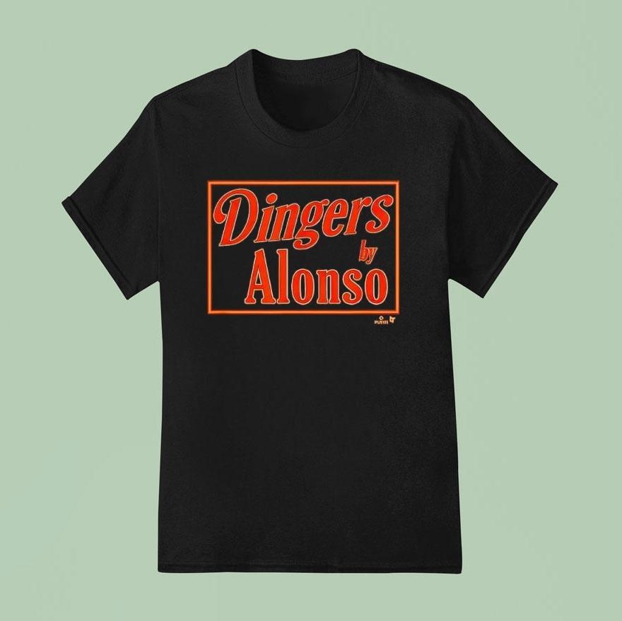Pete Alonso Dingers Sign Baltimore Baseball Shirt