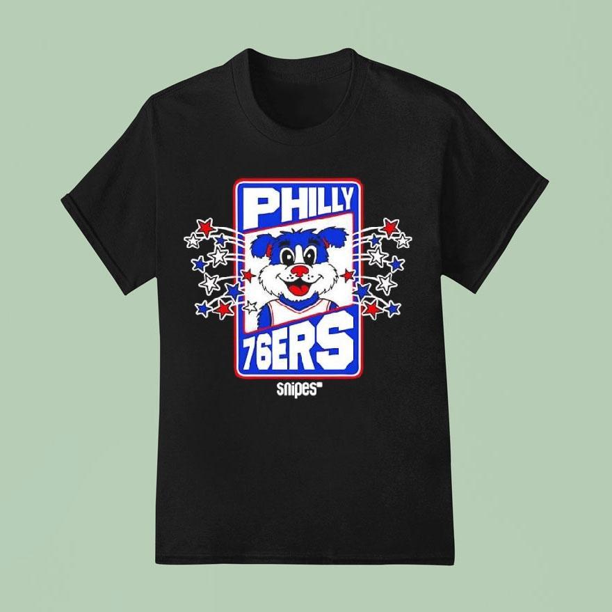 Philadelphia 76ers Snipes Mascot Franklin The Dog Shirt