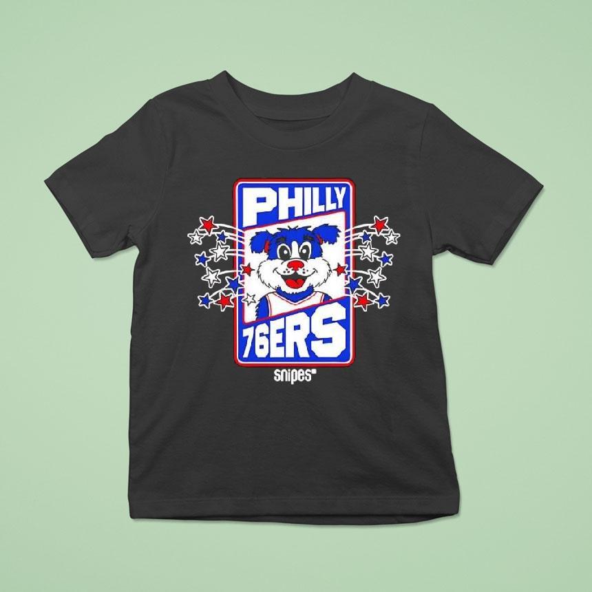 Philadelphia 76ers Snipes Mascot Franklin The Dog Shirt