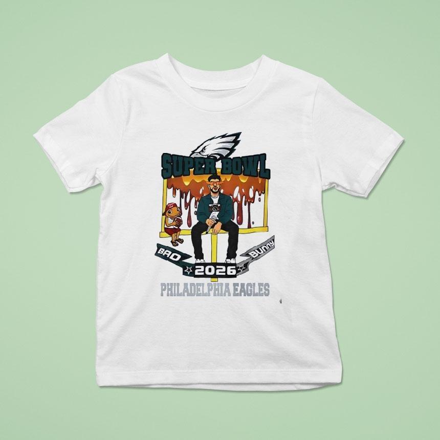 Philadelphia Eagle Football Bad Bunny Super Bowl 2026 Shirt