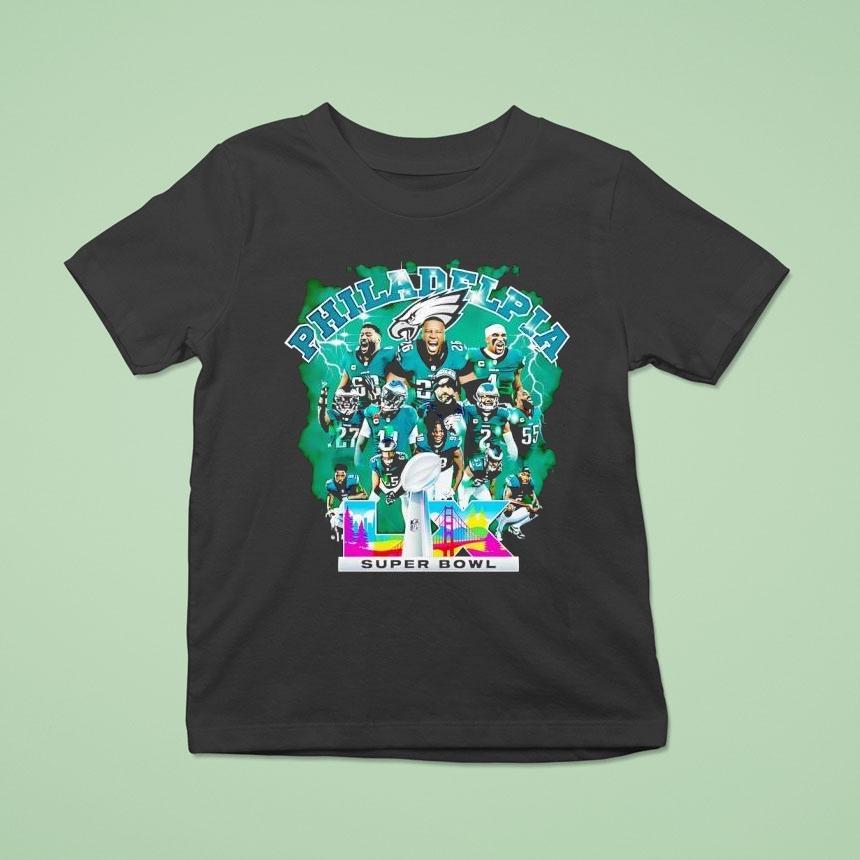 Philadelphia Eagle Football Super Bowl Lix Shirt