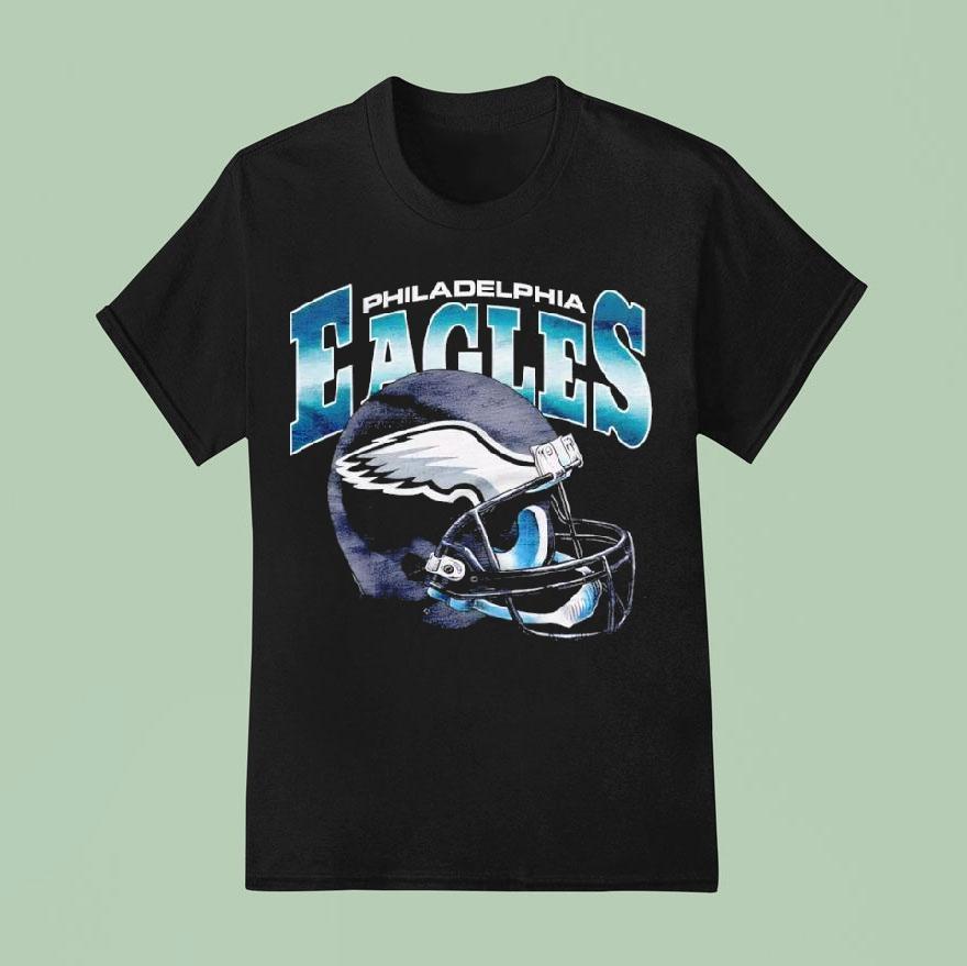Philadelphia Eagles Gradient Helmet Shirt