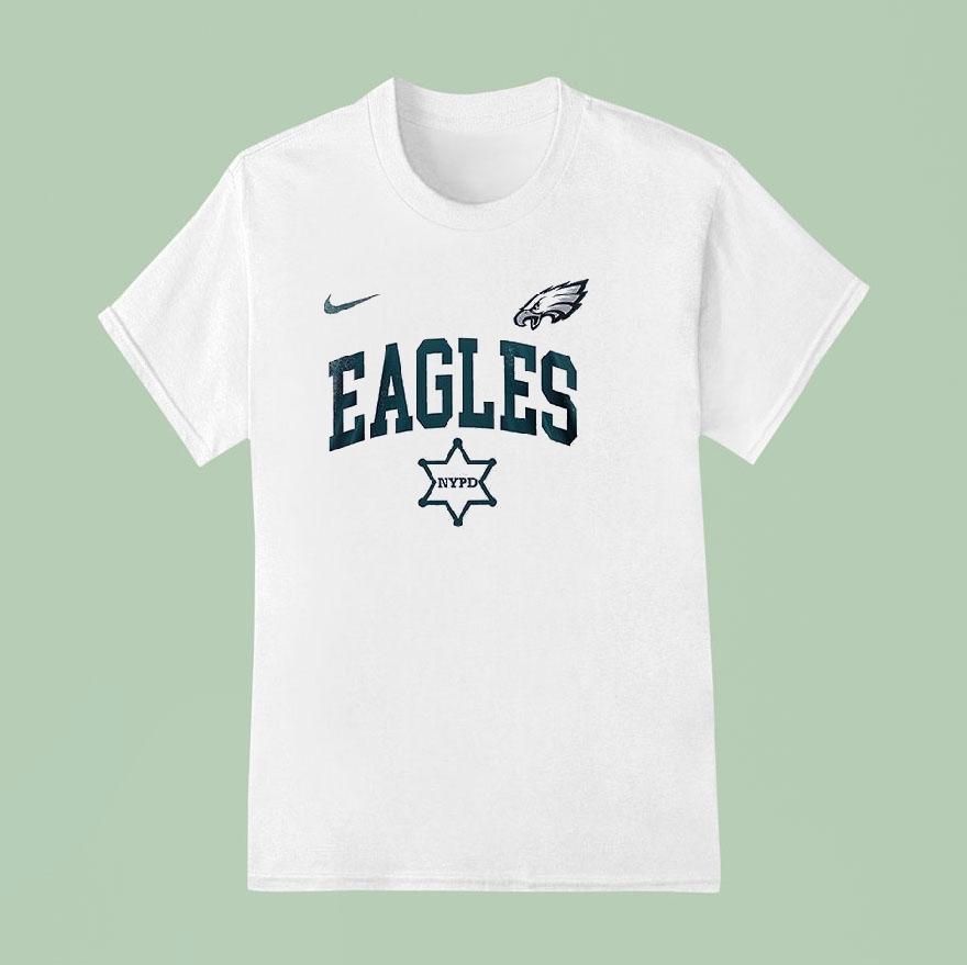 Philadelphia Eagles Nypd 180th Anniversary Commitment Honor And Service Logo Shirt