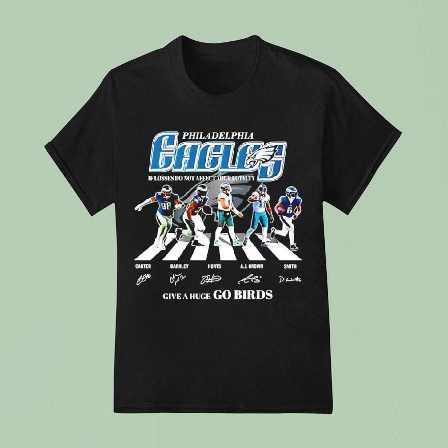 Philadelphia Eagles Players Carter X Barkley X Hurts X A.j. Brown X Smith Give A Huge Go Birds Shirt