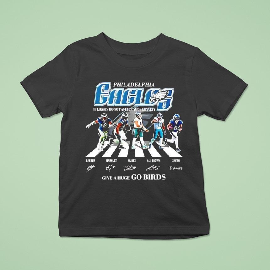 Philadelphia Eagles Players Carter X Barkley X Hurts X A.j. Brown X Smith Give A Huge Go Birds Shirt