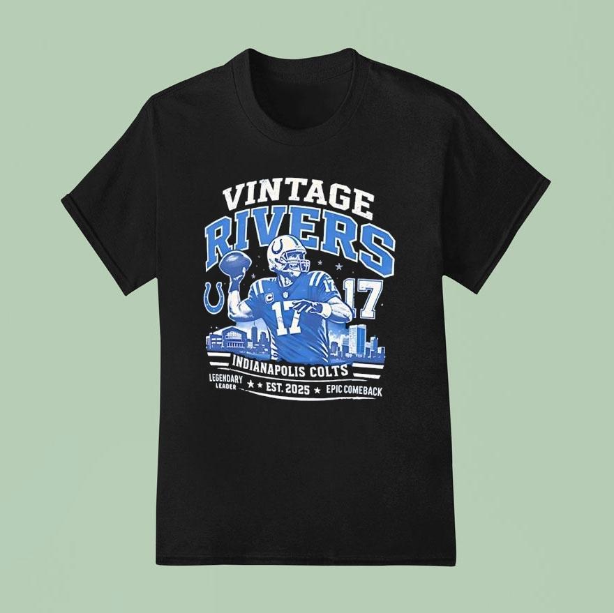 Philip Rivers Indianapolis Colts 17 Vintage Rivers Est 2025 Shirt