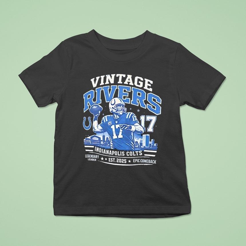 Philip Rivers Indianapolis Colts 17 Vintage Rivers Est 2025 Shirt