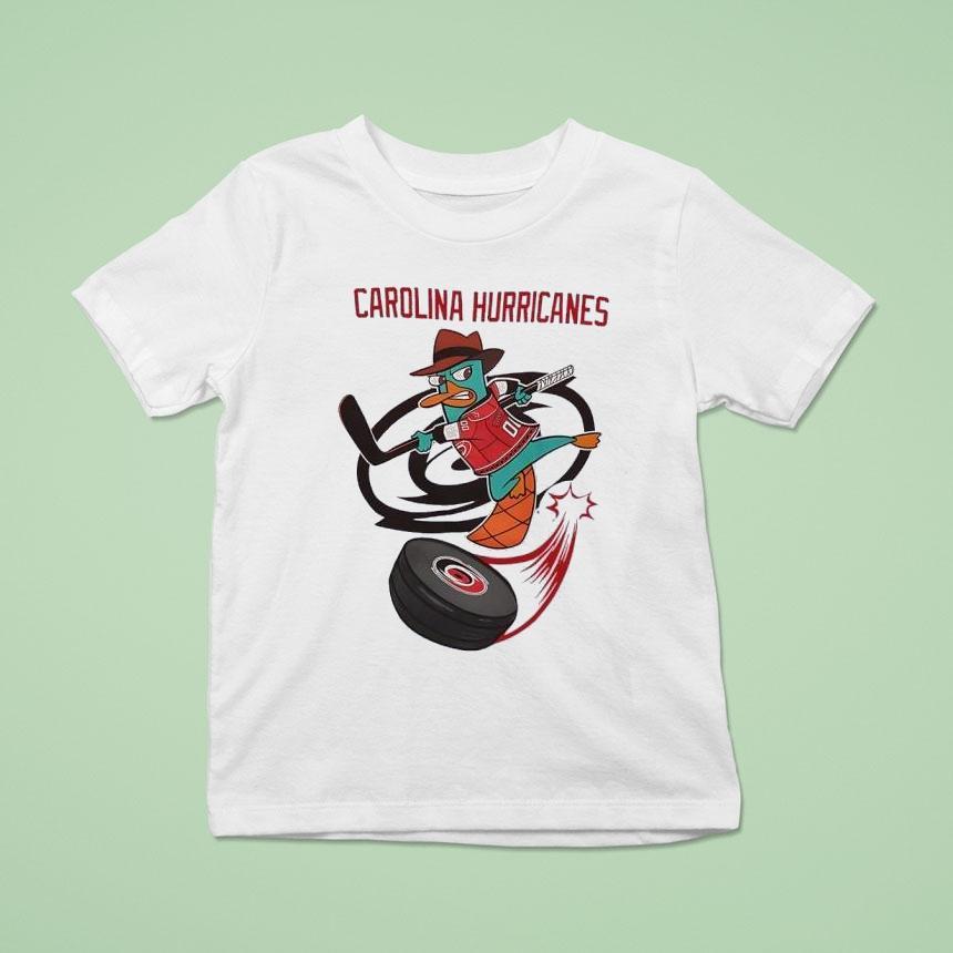 Phineas And Ferb Perry Carolina Hurricanes Hockey Shirt