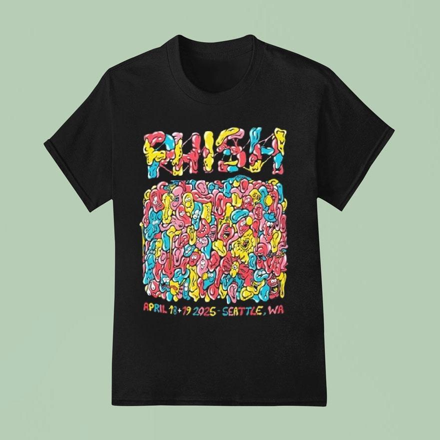 Phish Seattle Gum Wall Spring Tour 2025 Shirt