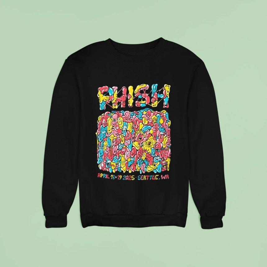 Phish Seattle Gum Wall Spring Tour 2025 Shirt Phish Seattle Gum Wall Spring Tour 2025 Shirt
