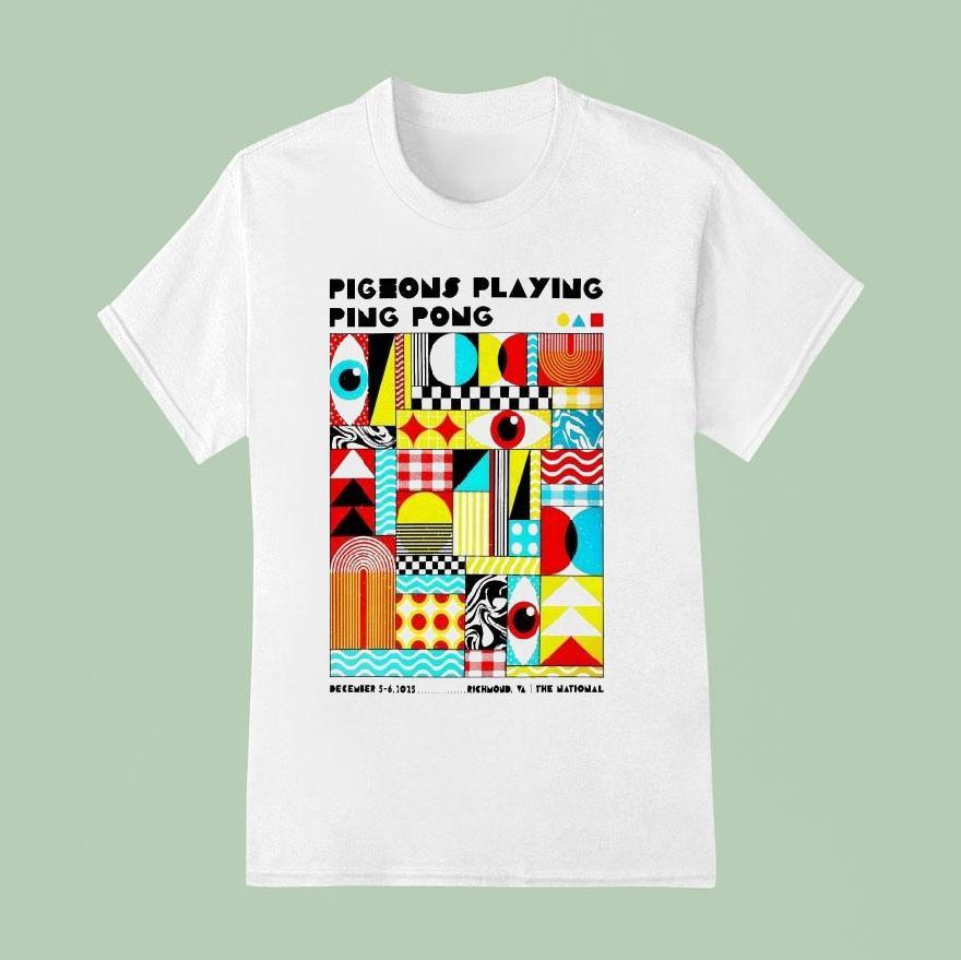Pigeons Playing Ping Pong Dec 5-6 2025 The National Richmond Va Shirt