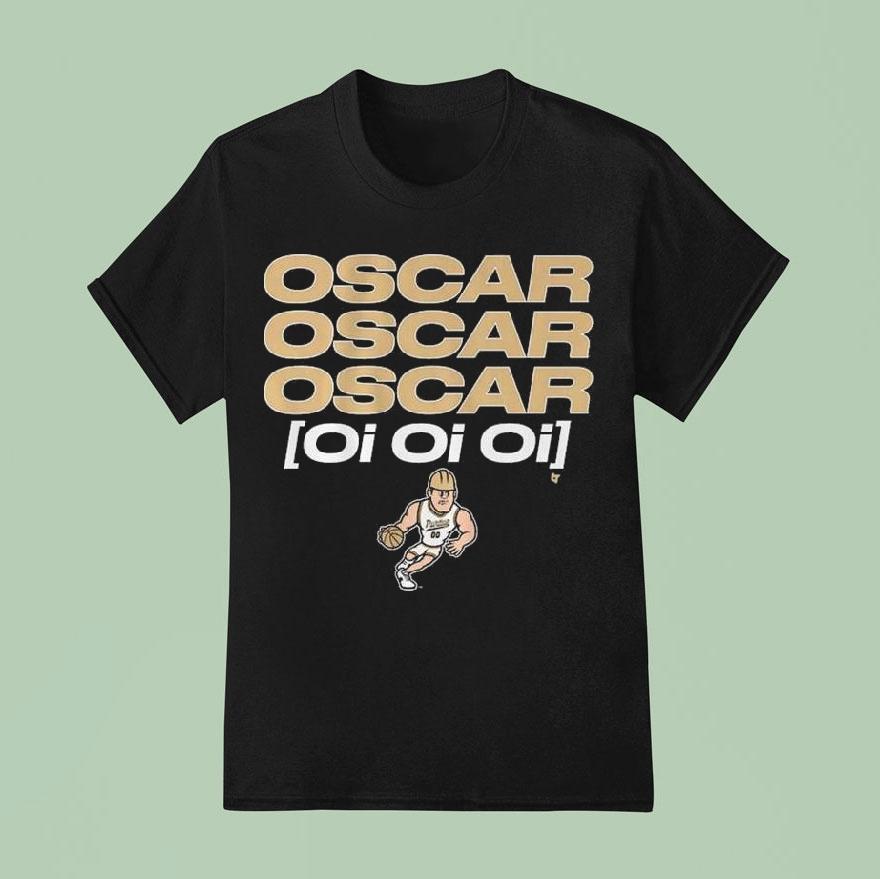 Purdue Basketball Oscar Cluff Oi Oi Oi Shirt