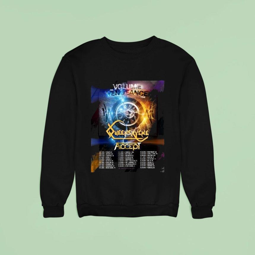 Queensryche Volume And Vengeance Tour For Fall Of 2025 Cities List For November To December Shirt Queensryche Volume And Vengeance Tour For Fall Of 2025 Cities List For November To December Shirt