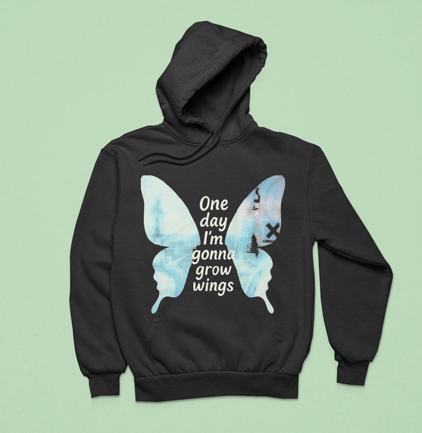 Radiohead One Day I'm Gonna Grow Wings Shirt Radiohead One Day I'm Gonna Grow Wings Shirt