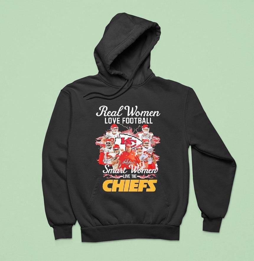 Real Women Love Football Smart Women Love The Kansas City Chiefs Signatures Team Logo Shirt Real Women Love Football Smart Women Love The Kansas City Chiefs Signatures Team Logo Shirt