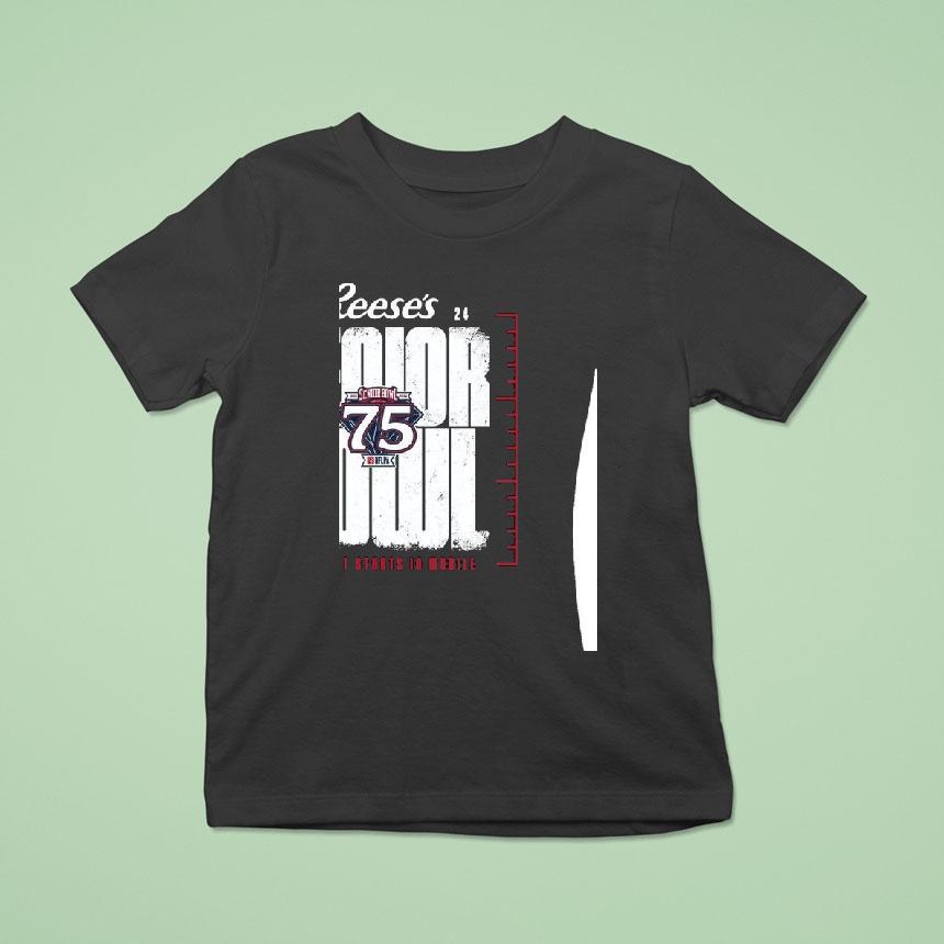 Reese’s Senior Bowl The Draft Starts In Mobile Anniversary 75 Years 1960 2024 Shirt
