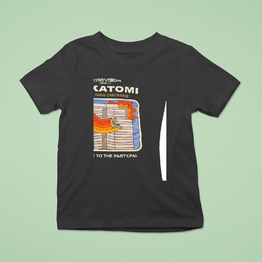 Retrovision Nakatomi Video Game Cartridge Welcome To The Party Pal Shirt