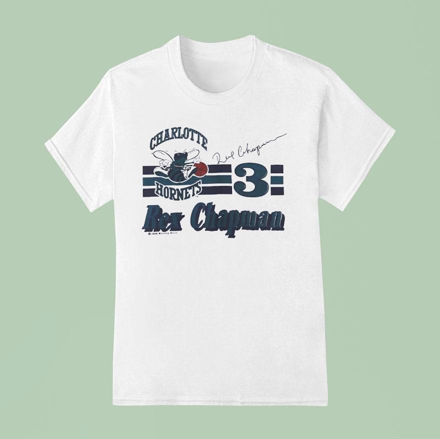 Rex Chapman Charlotte Hornets Basketball Nutmeg Nba Vintage 80s Shirt