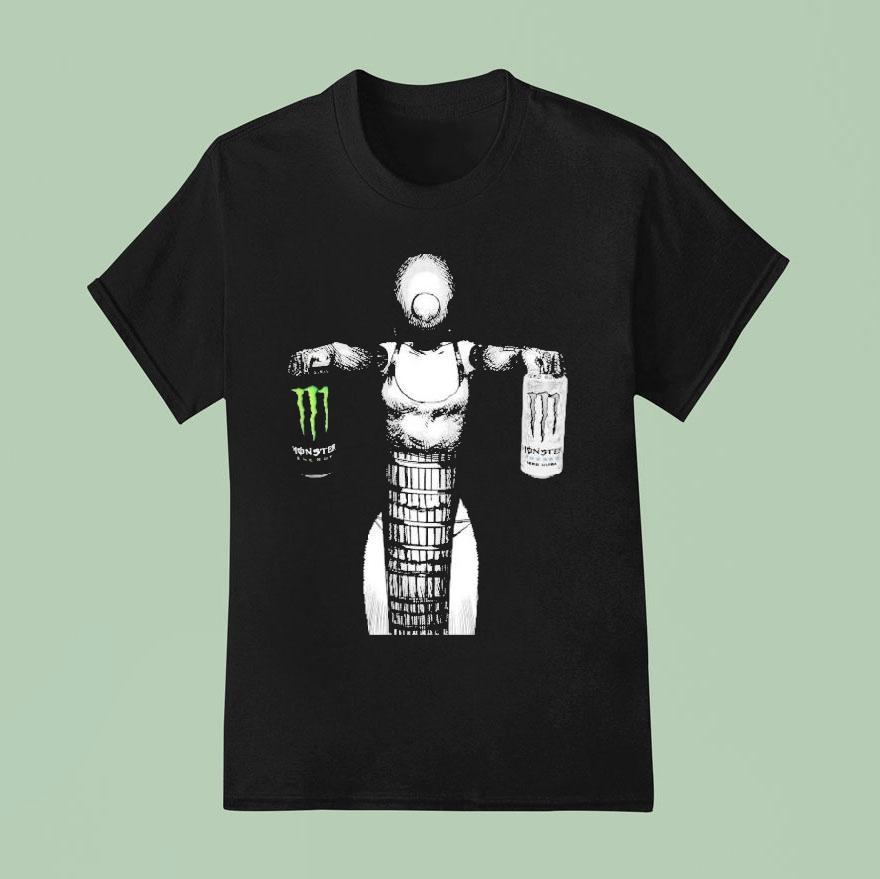 Reze Bomb Girl Csm Monster Energy Black White Shirt