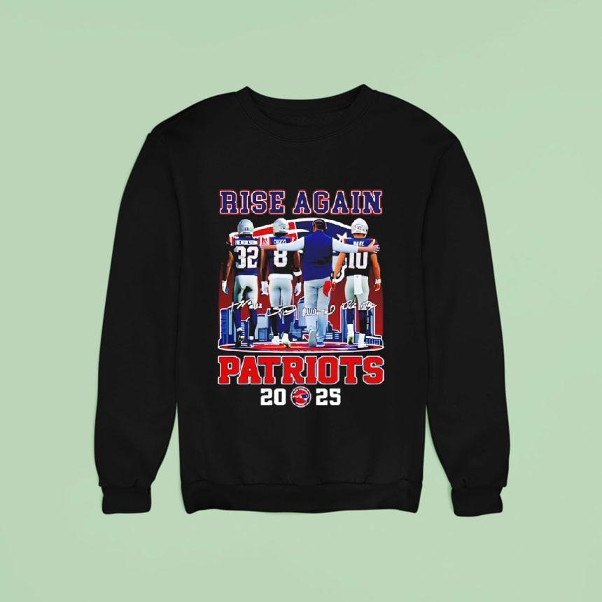 Rise Agnain New England Patriots Super Bowl Champions Signatures 2025 Logo Shirt Rise Agnain New England Patriots Super Bowl Champions Signatures 2025 Logo Shirt
