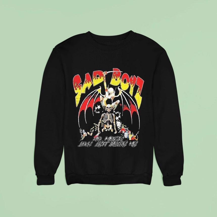 Sad Boyz No More Love Left Inside Me Skeleton Shirt Sad Boyz No More Love Left Inside Me Skeleton Shirt