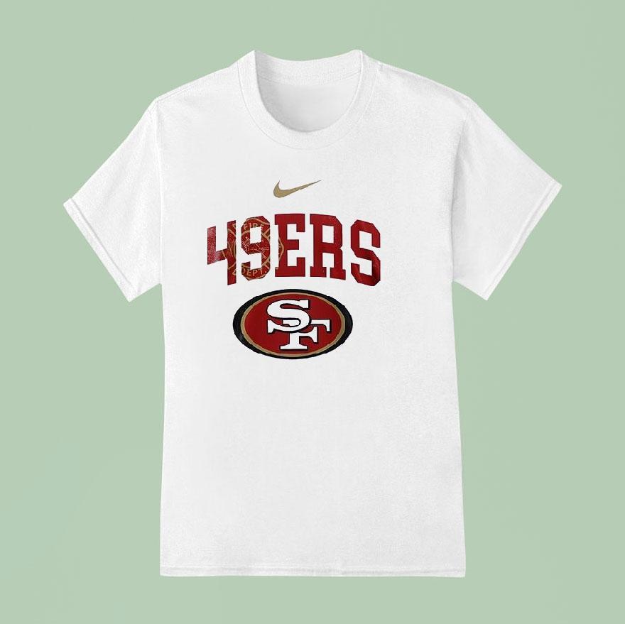 San Francisco 49ers Fdny Fire Department 160th Anniversary Courage And Service Logo Shirt