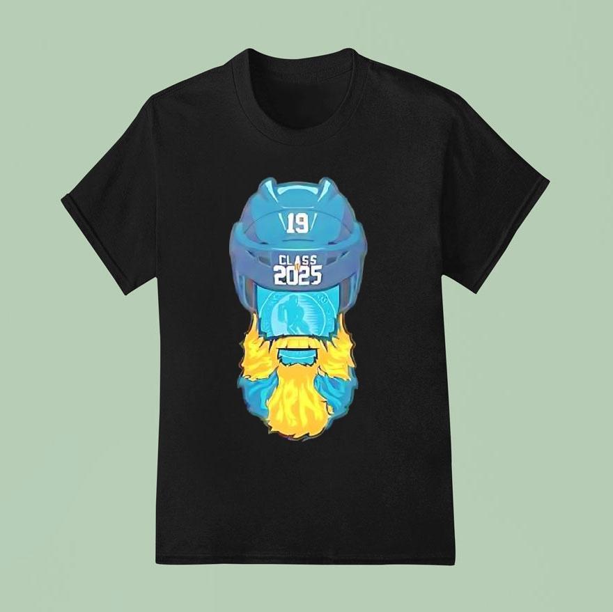 San Jose Sharks Jumbo Hall Of Fame Beard Logo Shirt