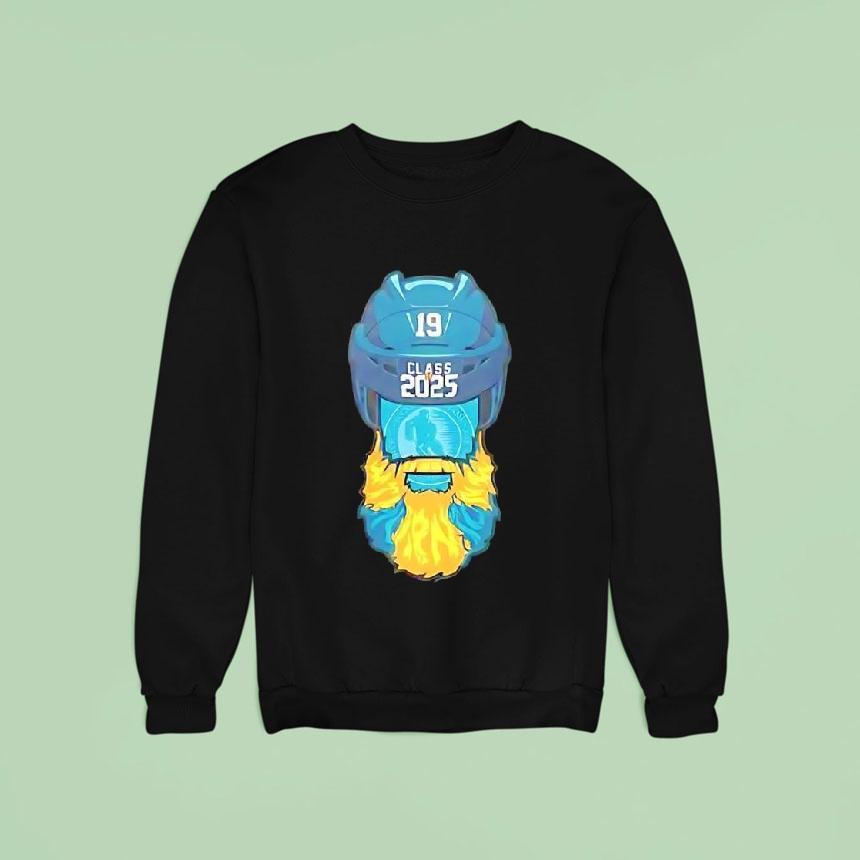 San Jose Sharks Jumbo Hall Of Fame Beard Logo Shirt San Jose Sharks Jumbo Hall Of Fame Beard Logo Shirt