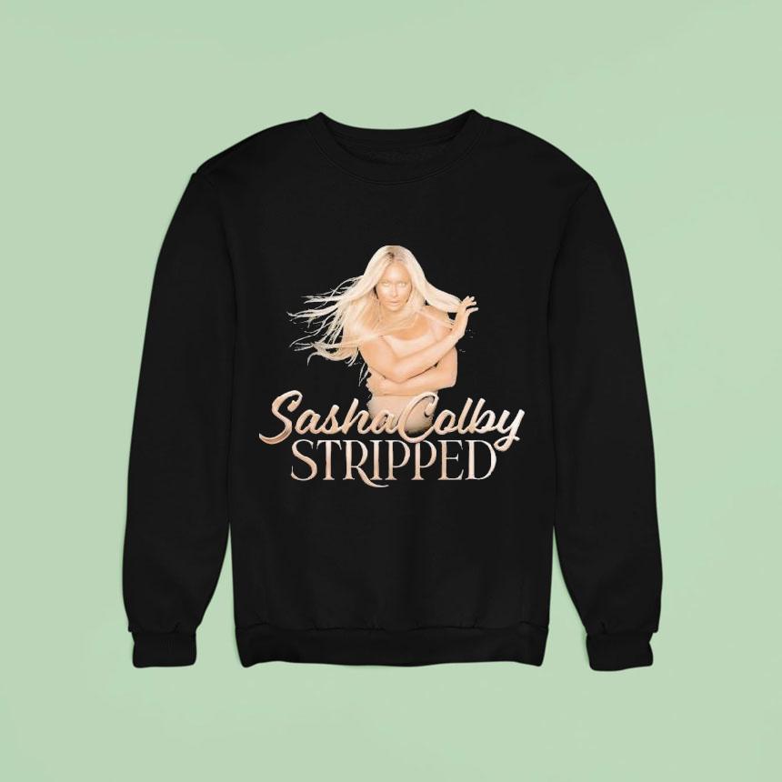 Sasha Colby Stripped Tour Shirt Sasha Colby Stripped Tour Shirt
