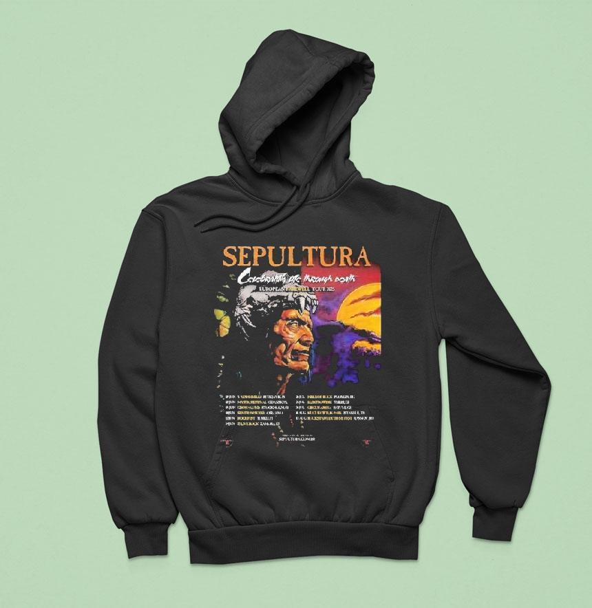 Sepultura Celebrating Life Through Death European Farewell Tour 2025 Shirt Sepultura Celebrating Life Through Death European Farewell Tour 2025 Shirt