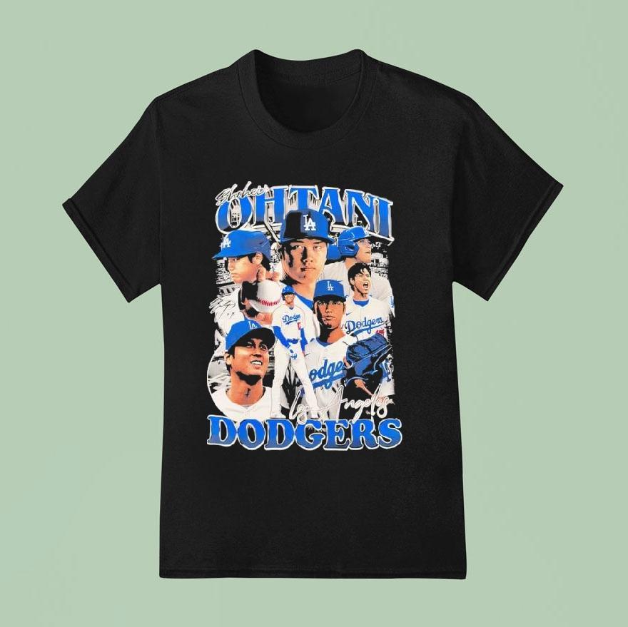 Shohei Ohtani Los Angeles Dodgers Baseball Player Collage Shirt