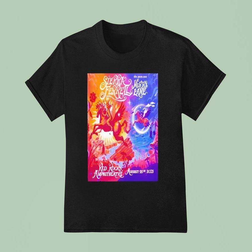 Sierra Ferrell Red Rocks Amphitheatre Tour 2025 Pegasus Shirt
