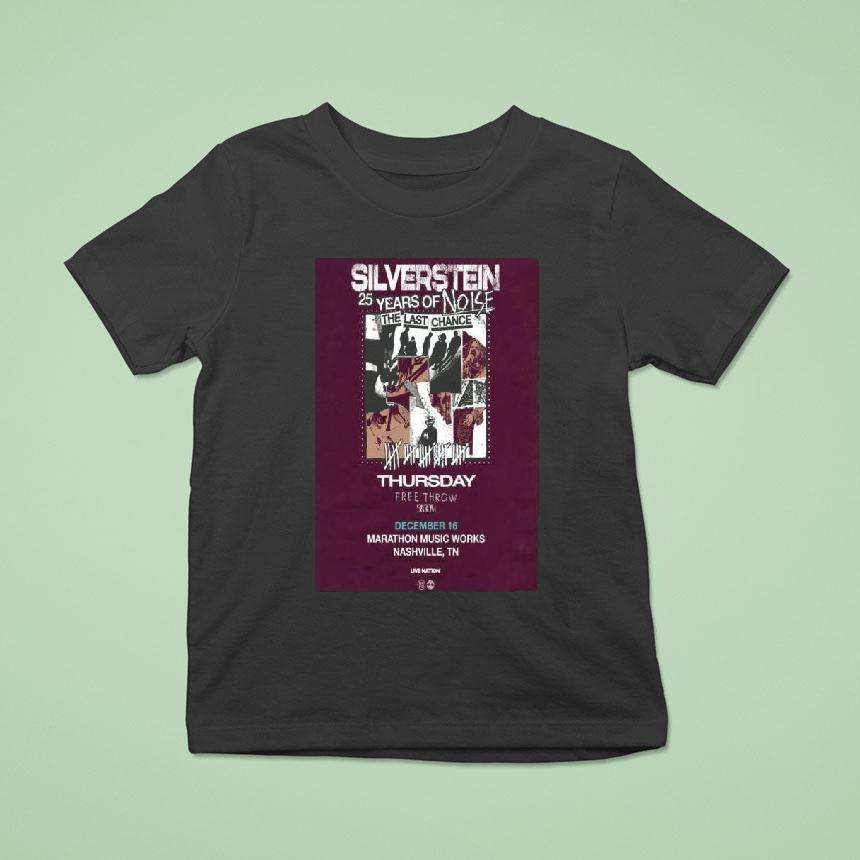 Silverstein Marathon Music Works Dec 16 2025 Shirt