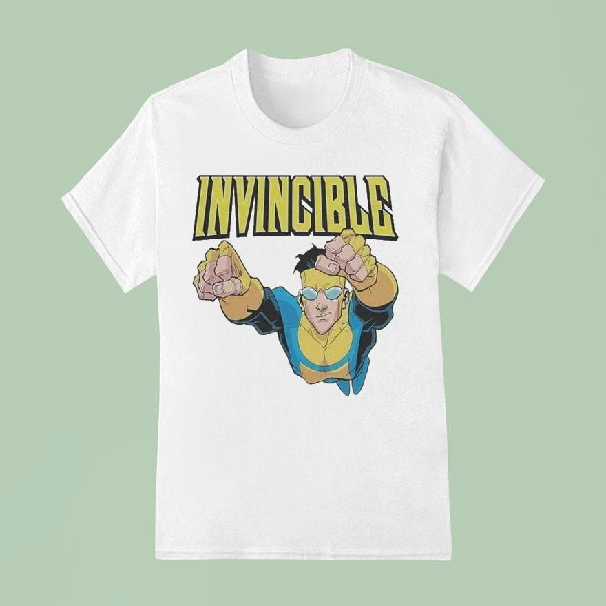 Simon Pegg Wearing Mark Grayson Paul Invincible Shirt
